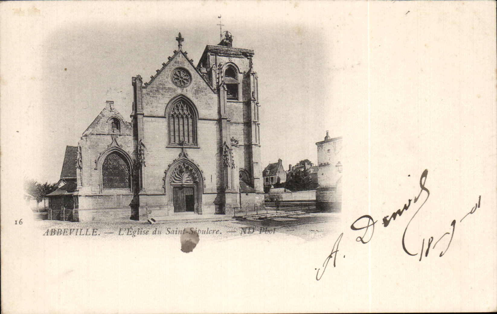 CPA Abbeville the church of Saint Sepulchre