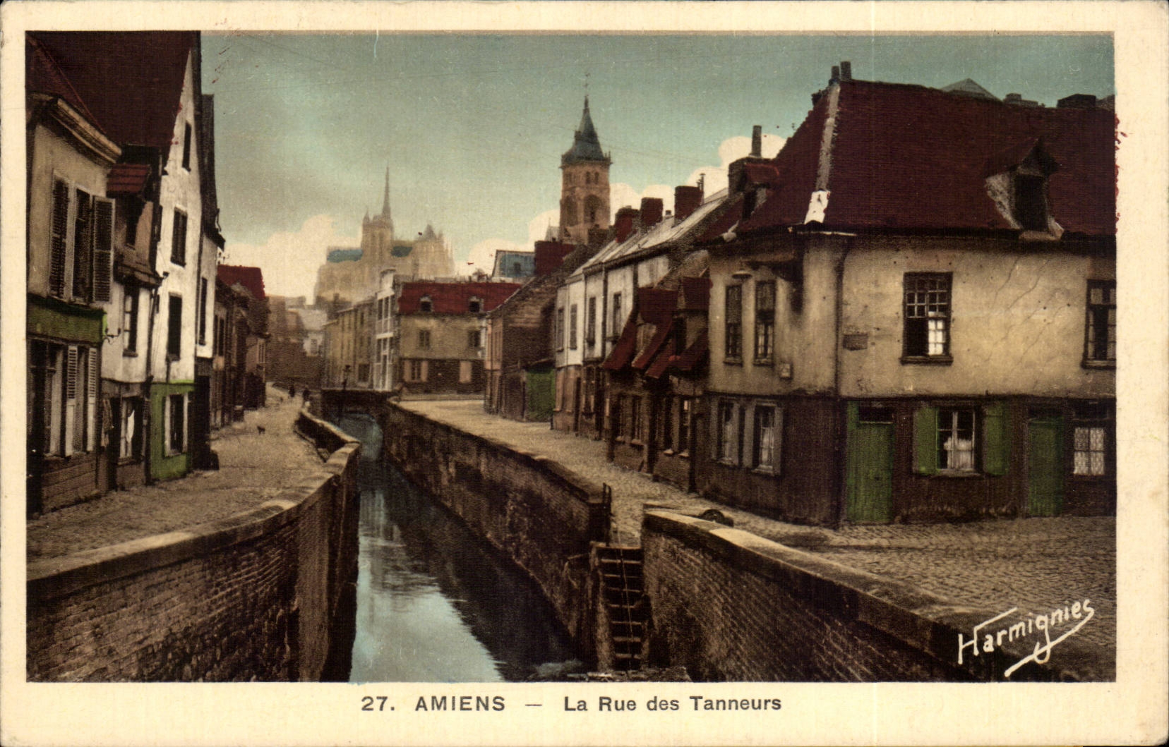 CPA Amiens the street of the tanners