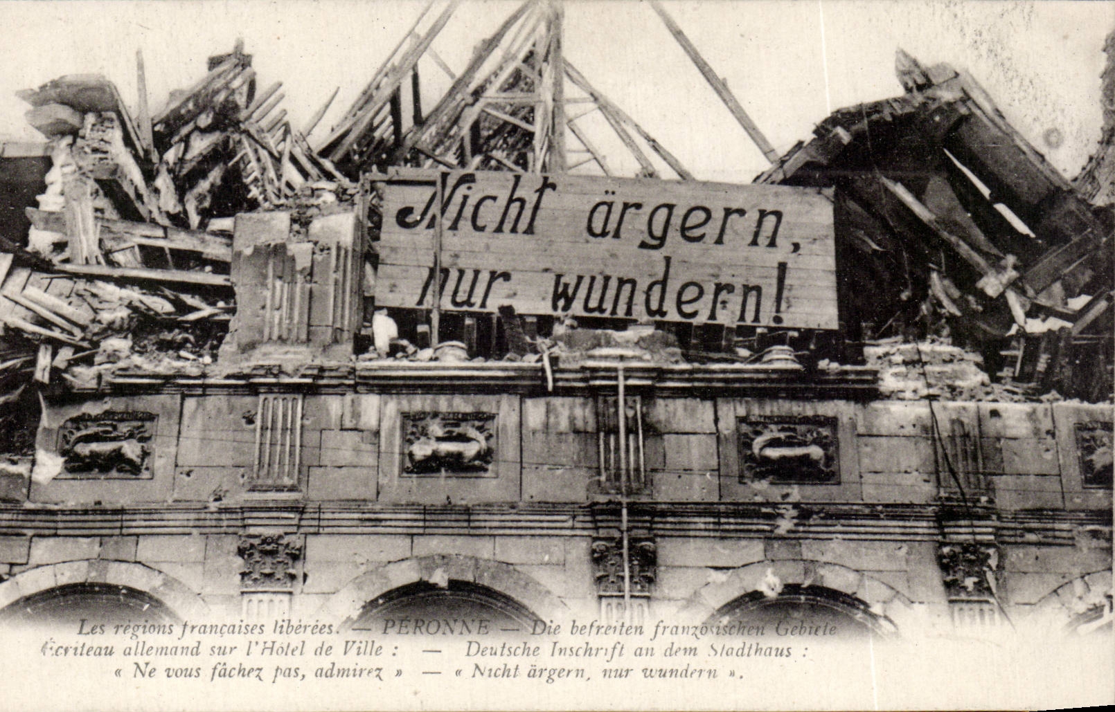 CPA Fibula German Sign on the town hall