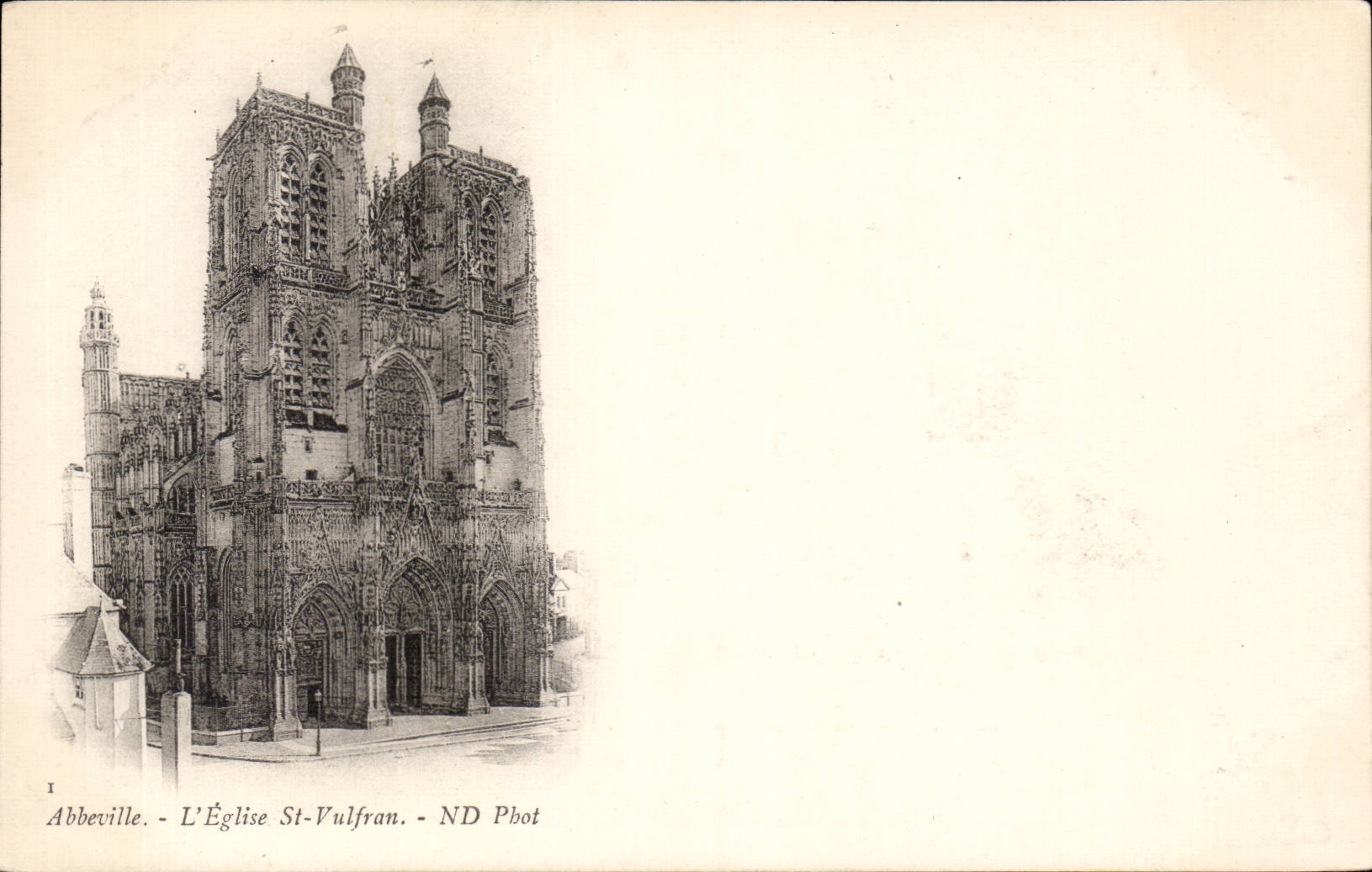 CPA Abbeville the church St Vulfran