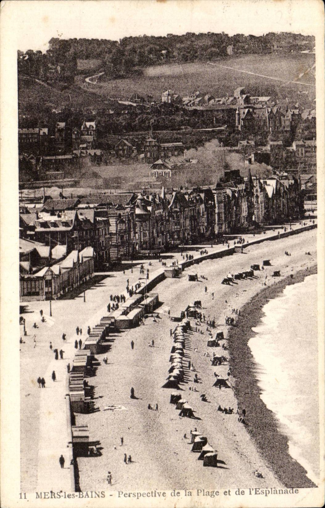 CPA Seas les Bains View of the beach and the esplanade
