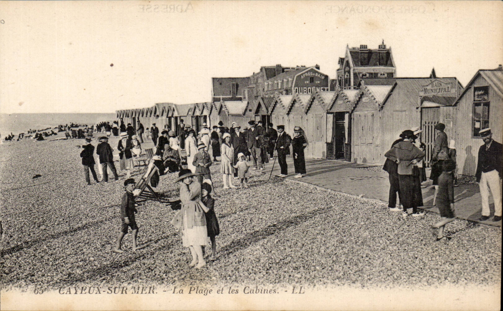 CPA Cayeux on Sea the beach and cabins