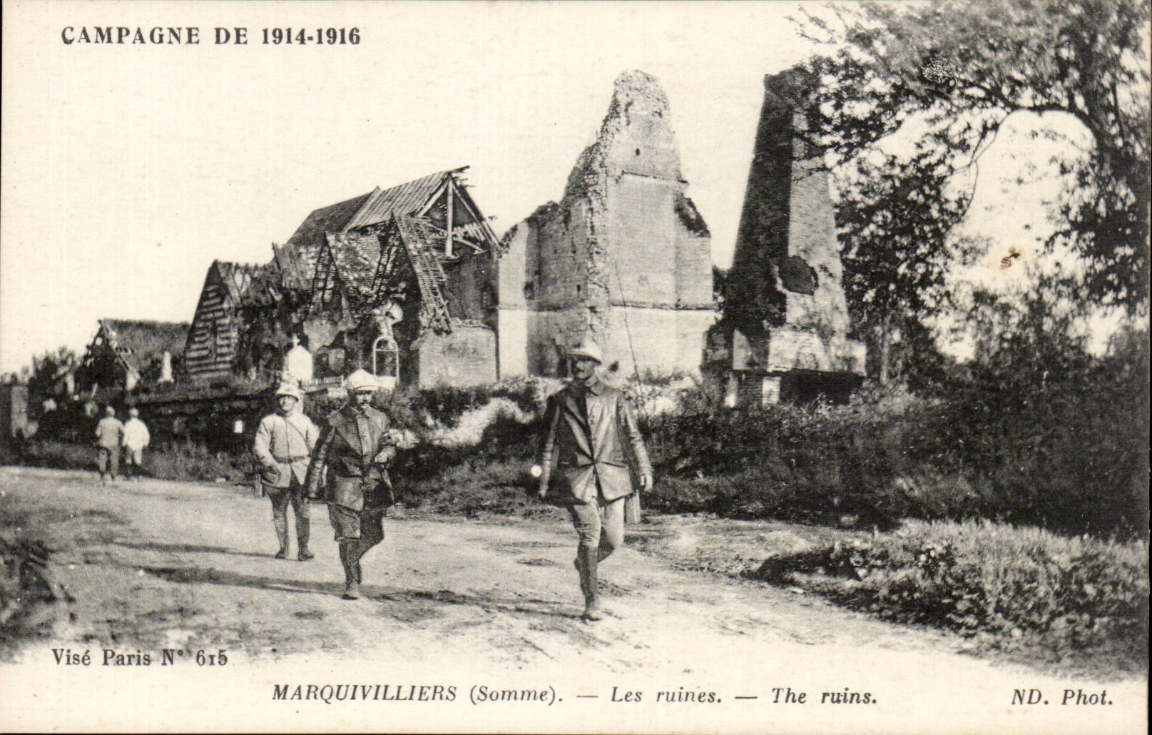 CPA Marquivilliers ruins