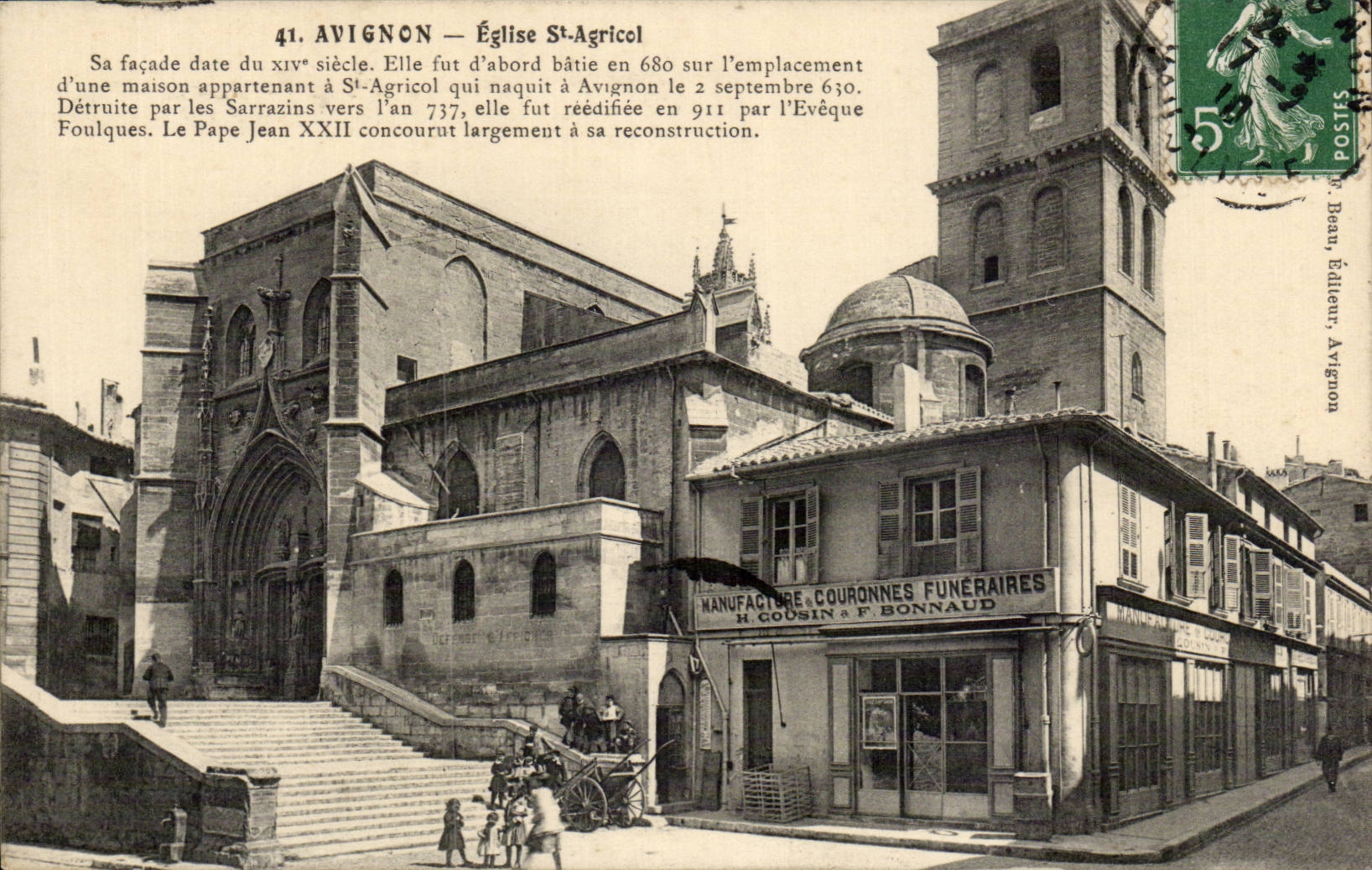 CPA Avignon Church St Agricol