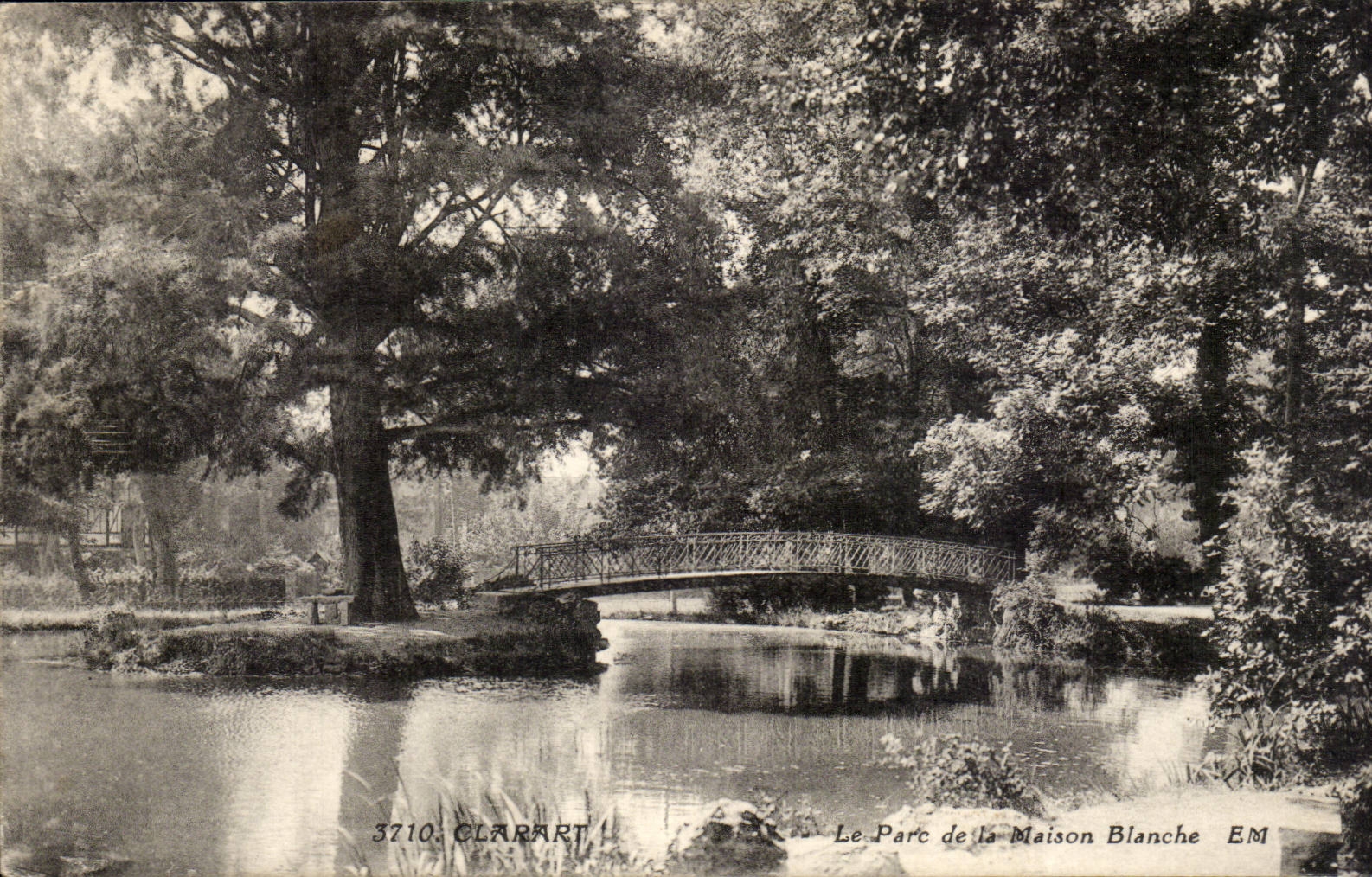 CPA Clamart der Park des Weissen Hauses