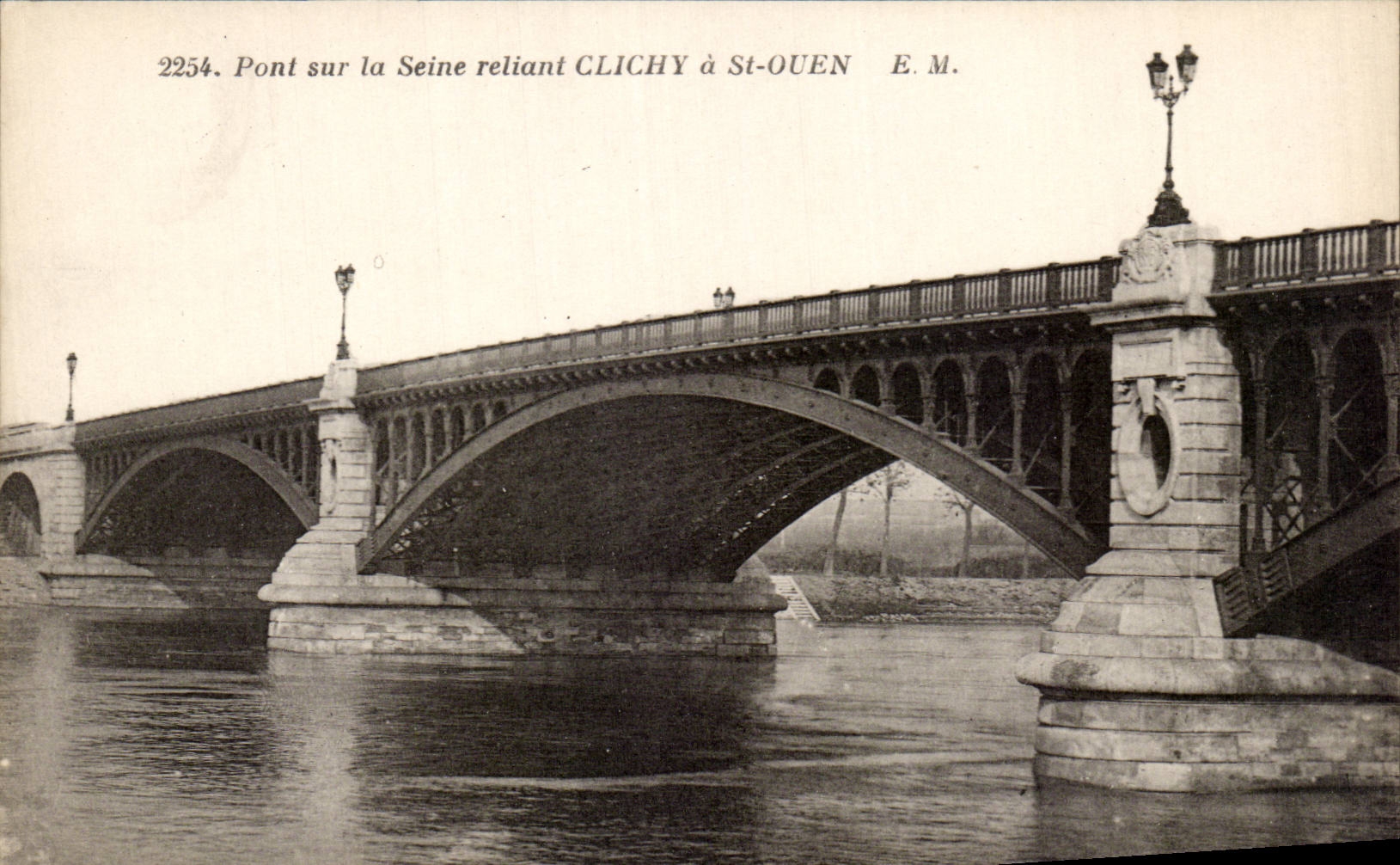 CPA Pont auf dem Seine der Clichy anschliesst hat St Ouen