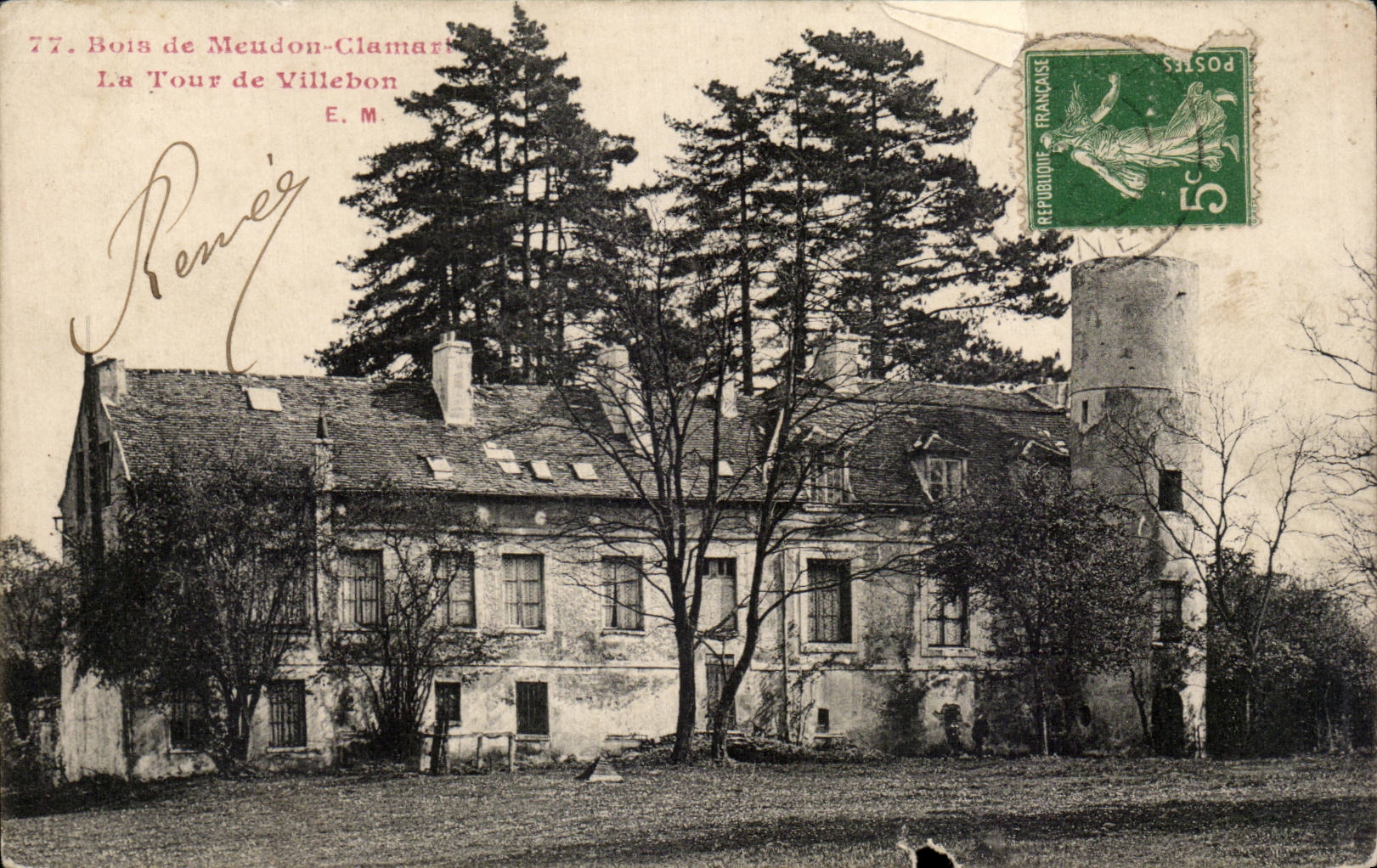 CPA Holz von Meudon Clamart der Aufsatz von Villebon