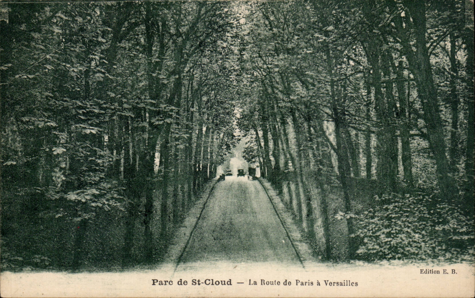CPA Parc of Saint Cloud the road of Paris has Versailles