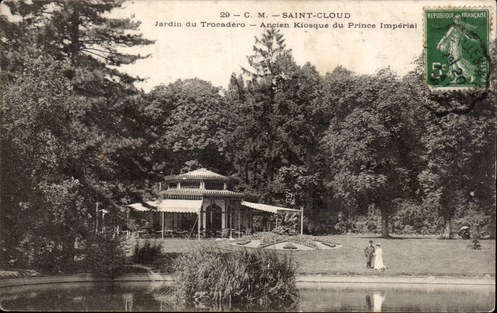 CPA Saint Cloud Garden of Trocadero Old kiosk of the imperial prince
