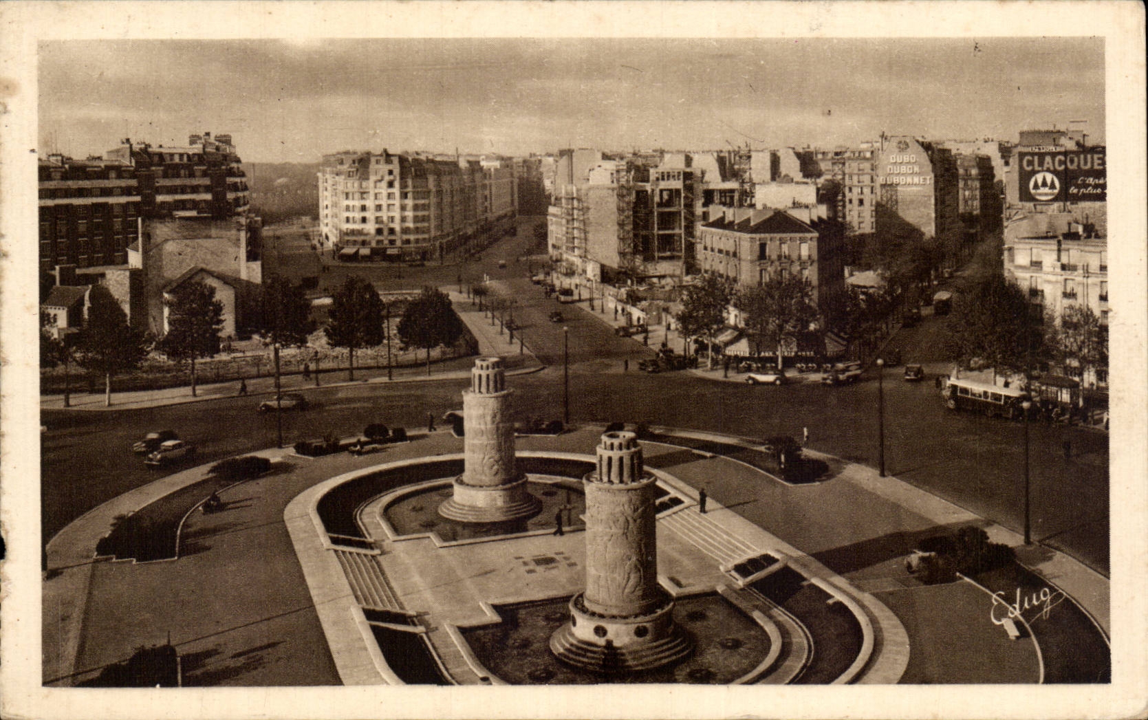 CPA Paris Boulogne Billancourt the door of Saint Cloud