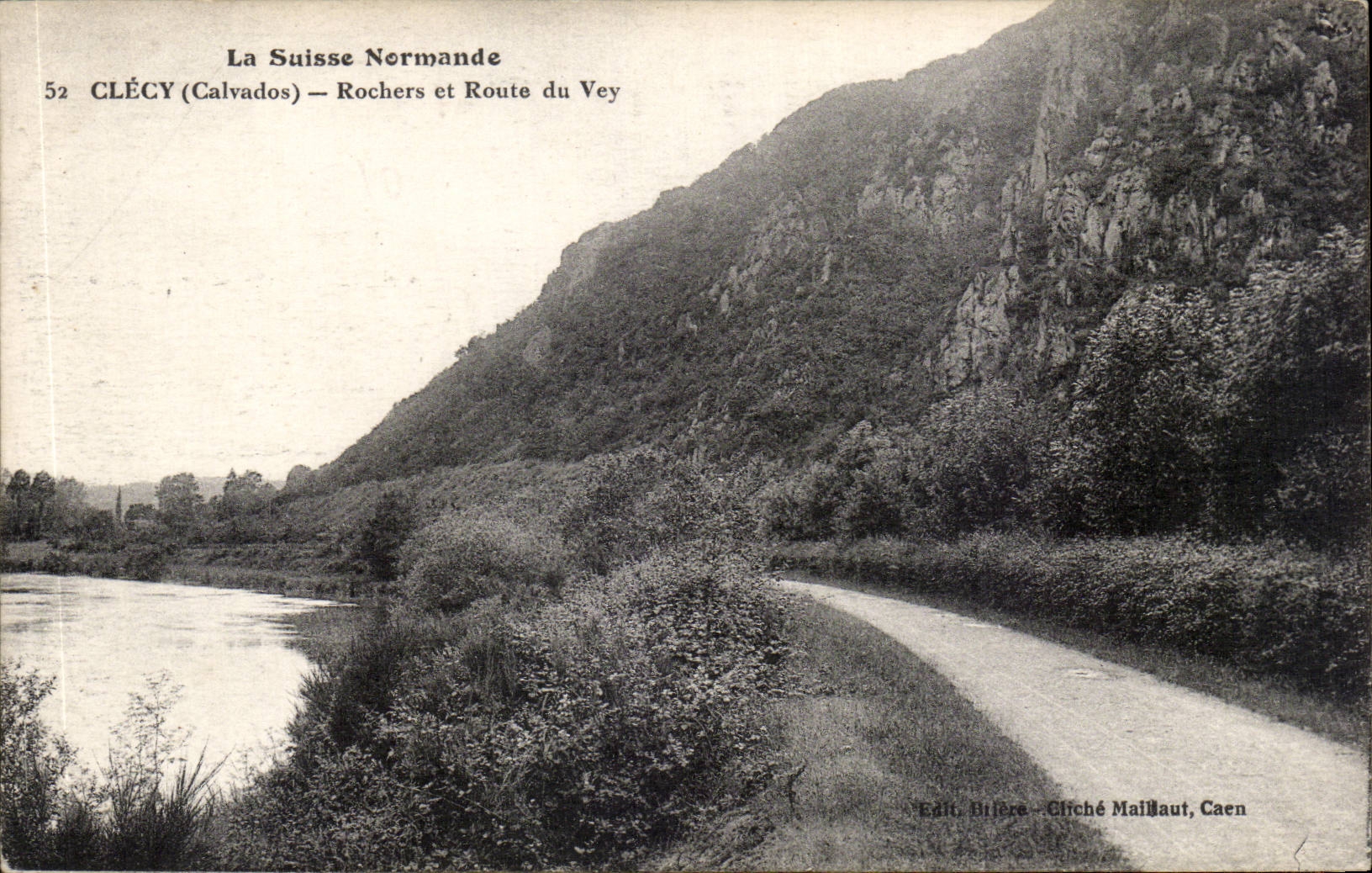 CPA Clecy Rocks and road of Vey