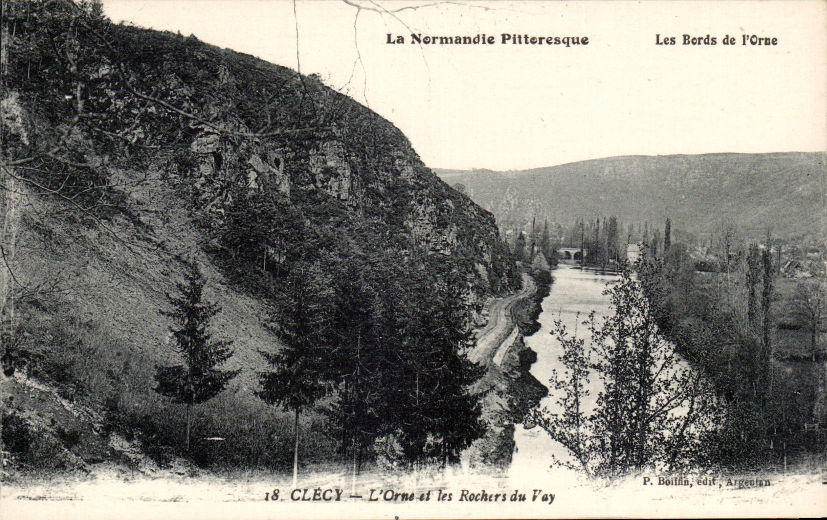 CPA Clecy the Orne and rocks of Vay