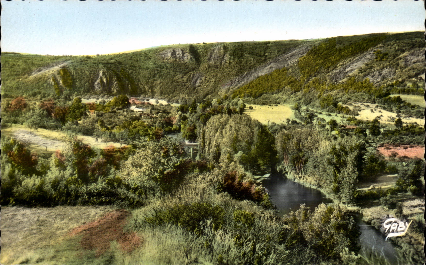 CPSM Clecy rocks of Vey and sugar loaf