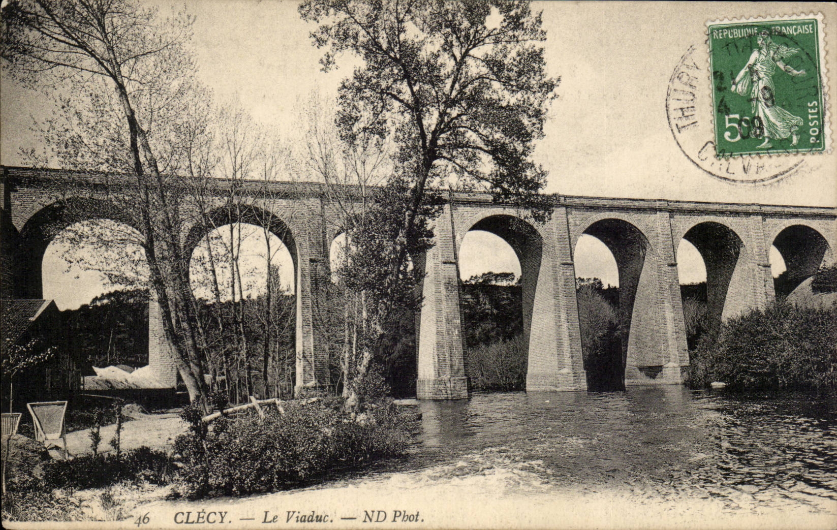 CPA Clecy the viaduct