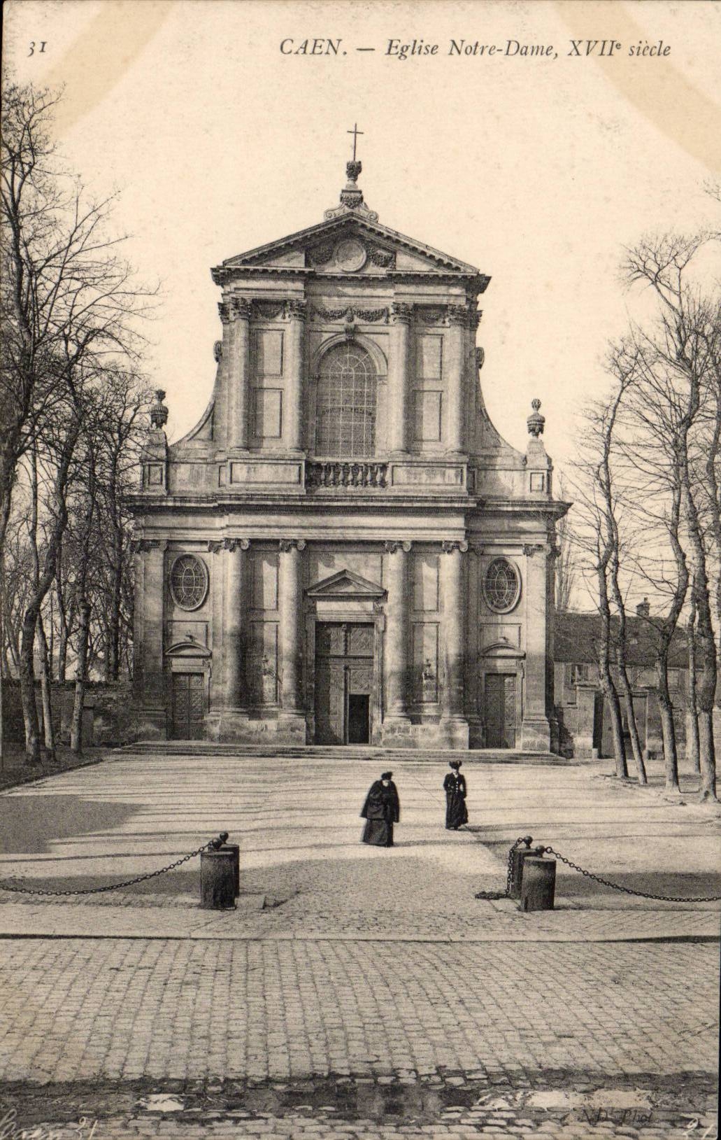 CPA Caen Notre Dame Kirche