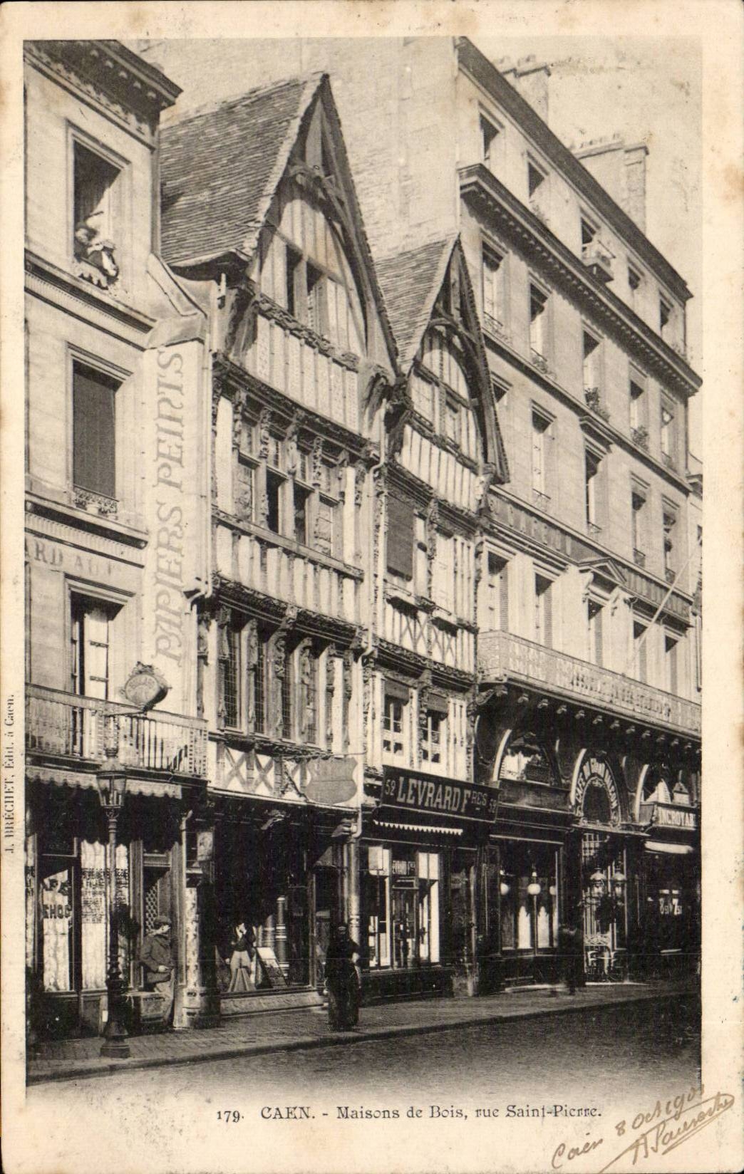 CPA Caen Hauser (a) des Strasse Saint Pierre