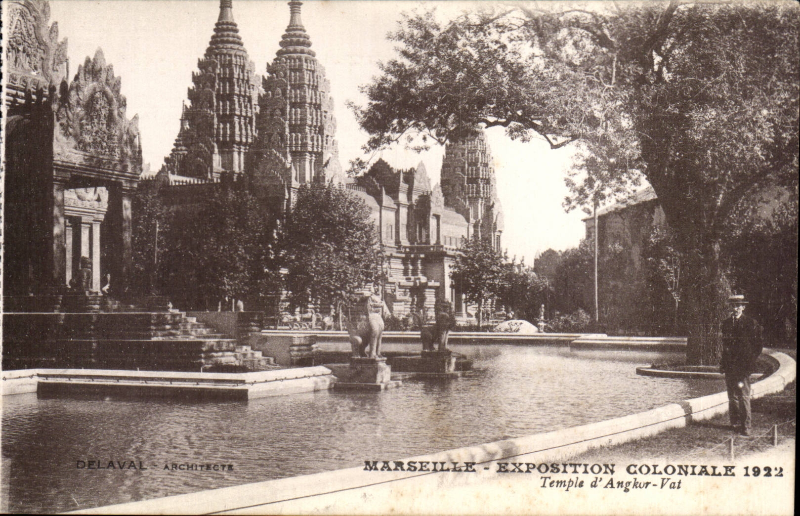 CPA Marseille Exposition coloniale 1922 Temple d'Angkor Vat