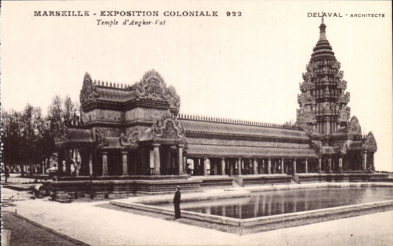 CPA Marseille Exposition coloniale 1922 Temple d'Angkor Vat