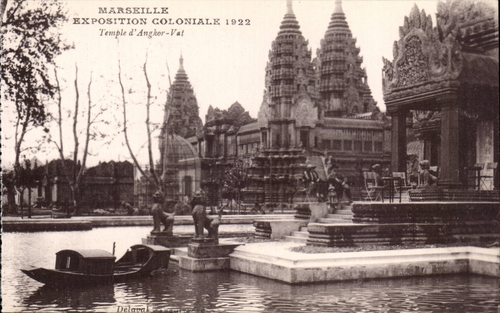 CPA Marseille Exposition coloniale 1922 Temple d'Angkor Vat
