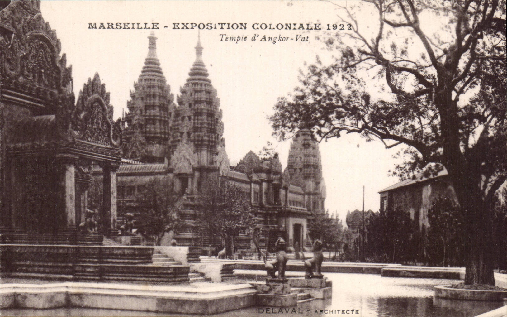 CPA Marseille Exposition coloniale 1922 Temple d'Angkor Vat