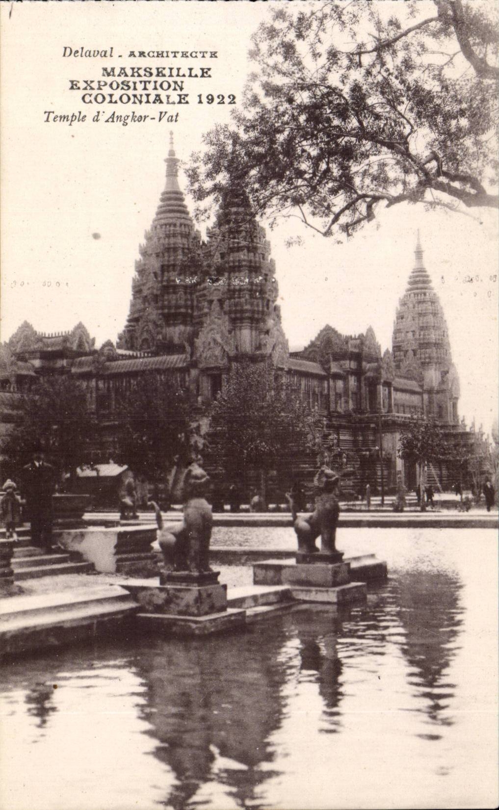 CPA Marseille Exposition coloniale 1922 Temple d'Angkor Vat