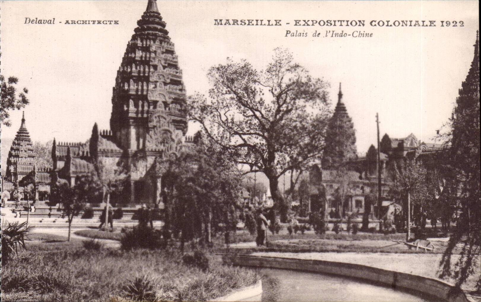 CPA Marseille Exposition coloniale 1922 Palais de l'Indochine
