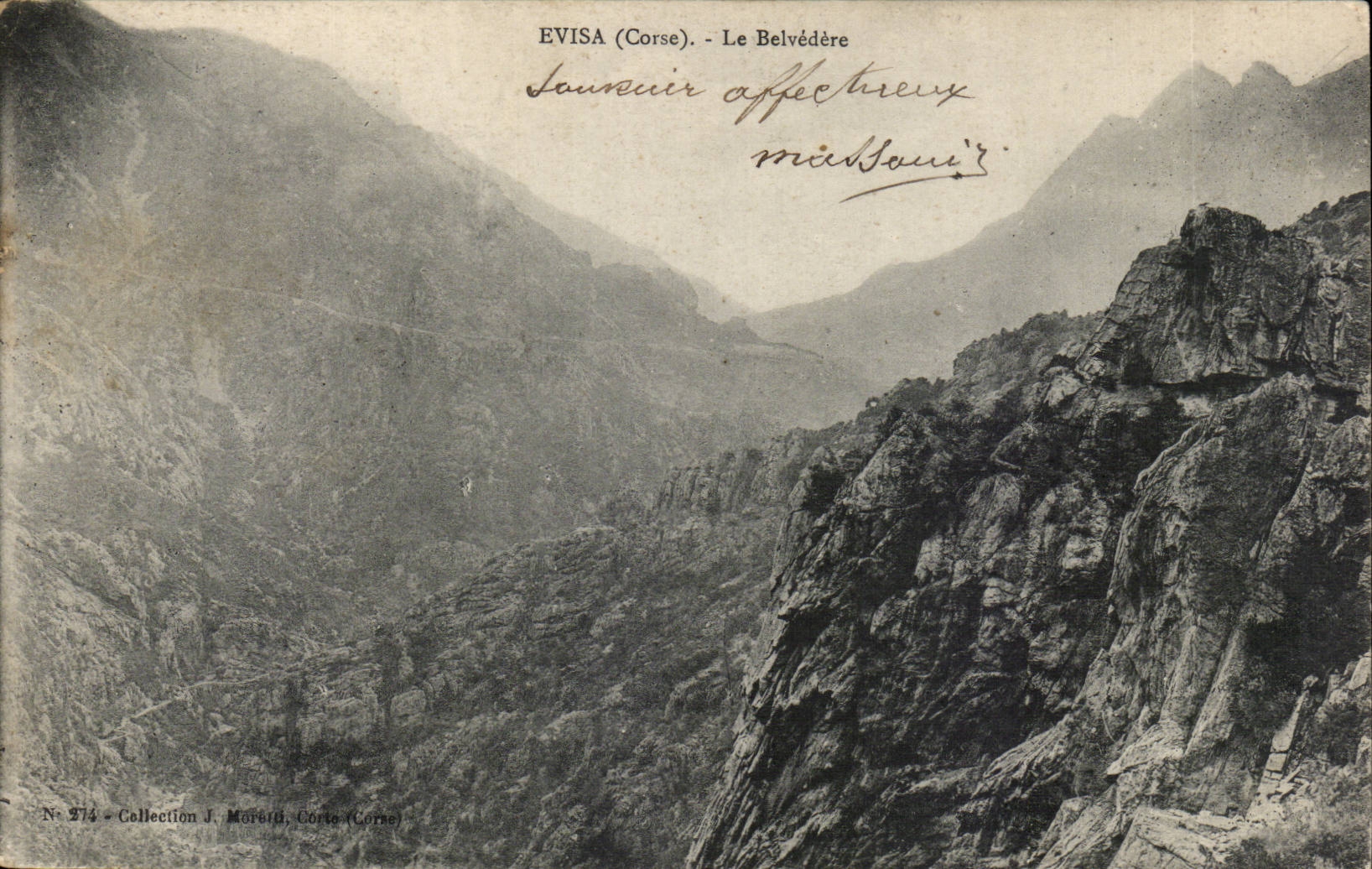 CPA Corse Corsica Evisa Le Belvedere