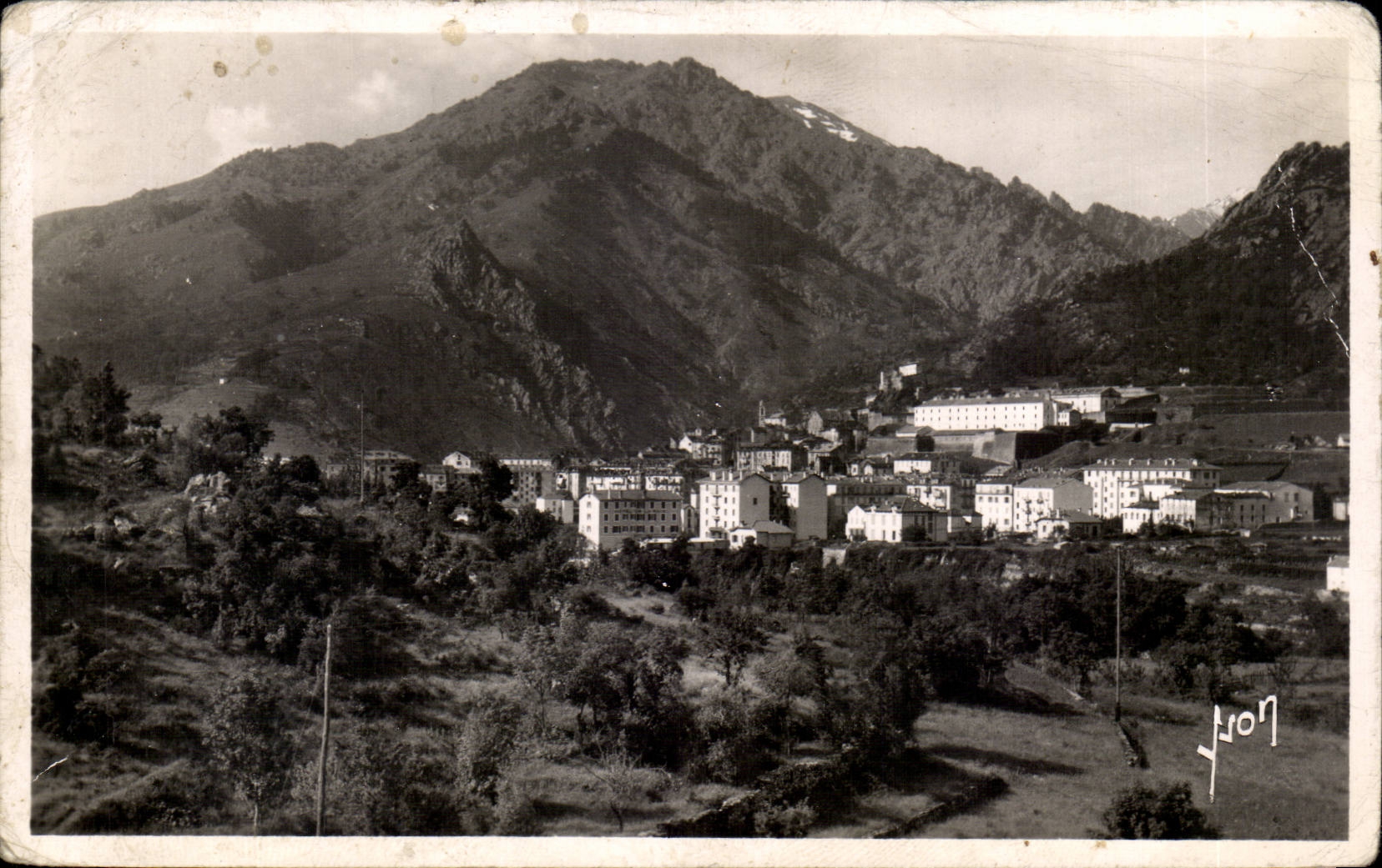 CPA Corse Corsica Corte Vue generale