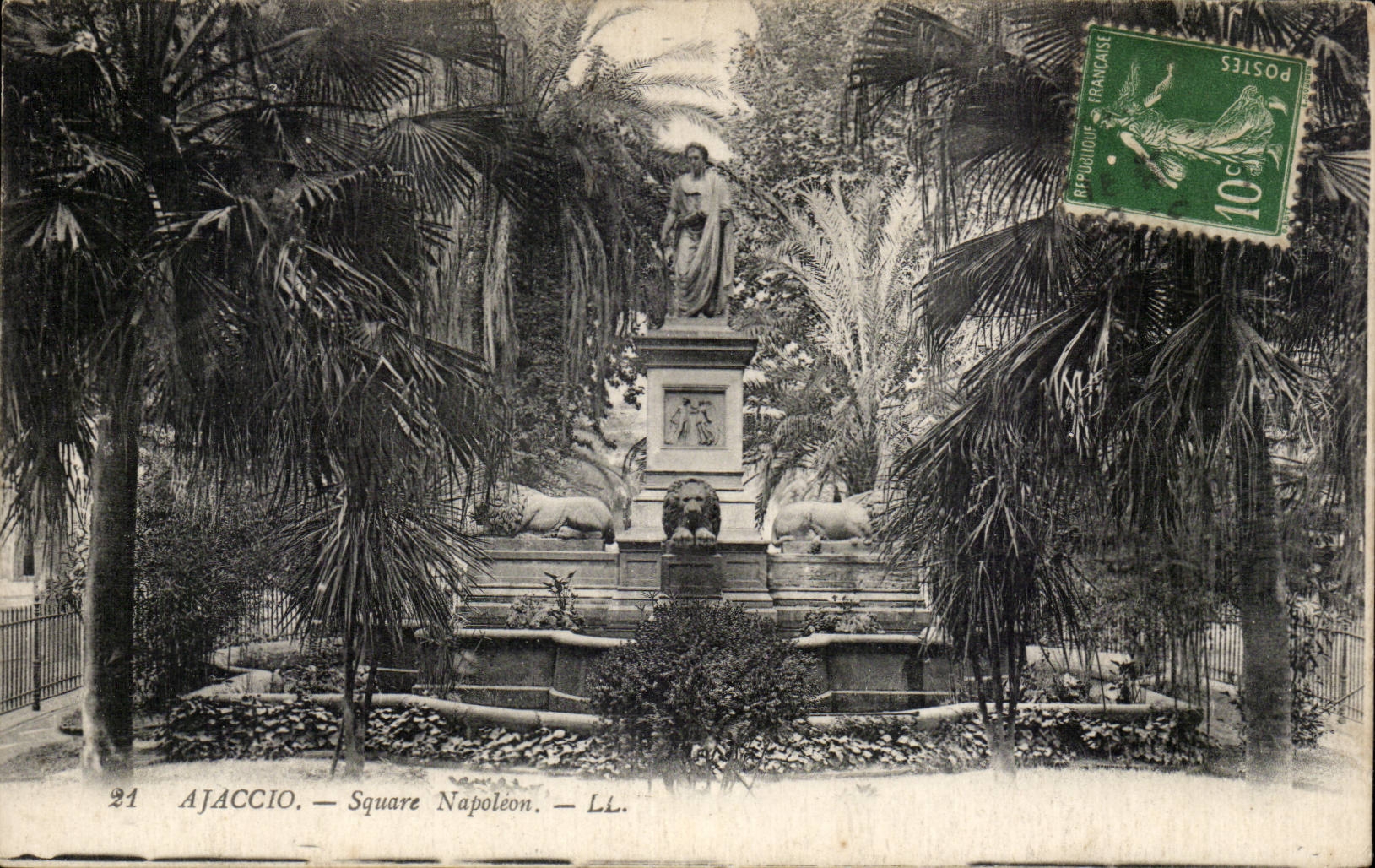 Corsica - Corsica - Ajaccio - Napoleon Public garden - CPA