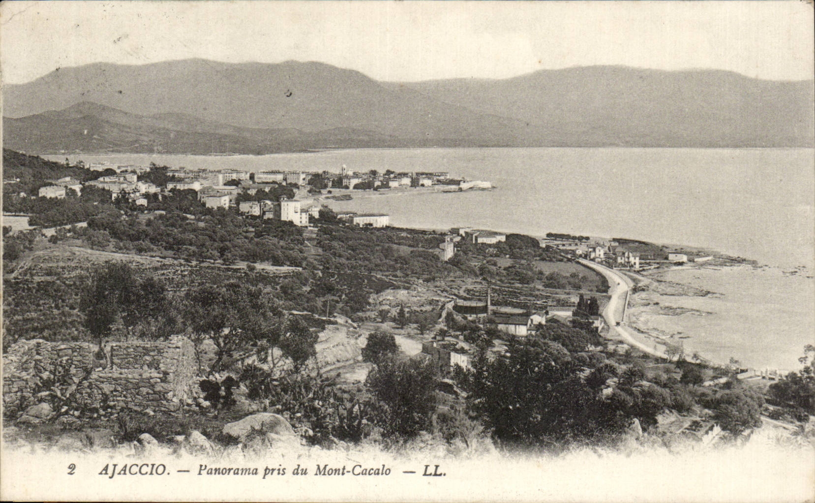 Corsica - Corsica - Ajaccio - Panorama taken of the Cacalo Mount - CPA