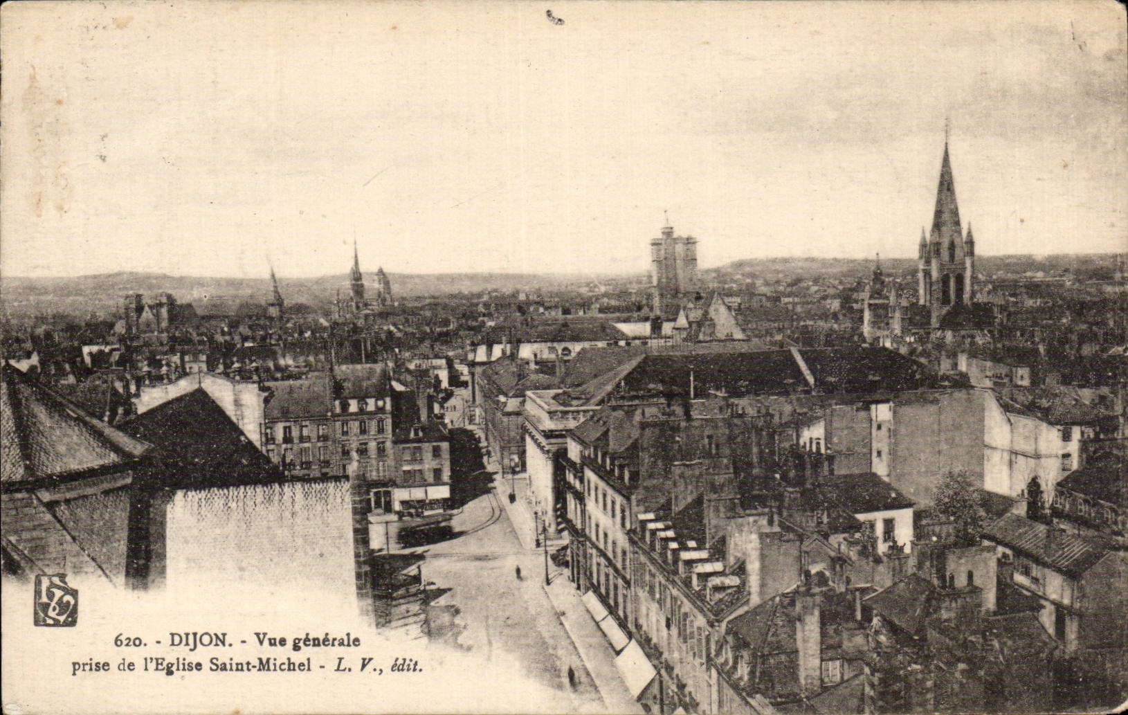 Dijon - View taken Church Michel Saint - CPA