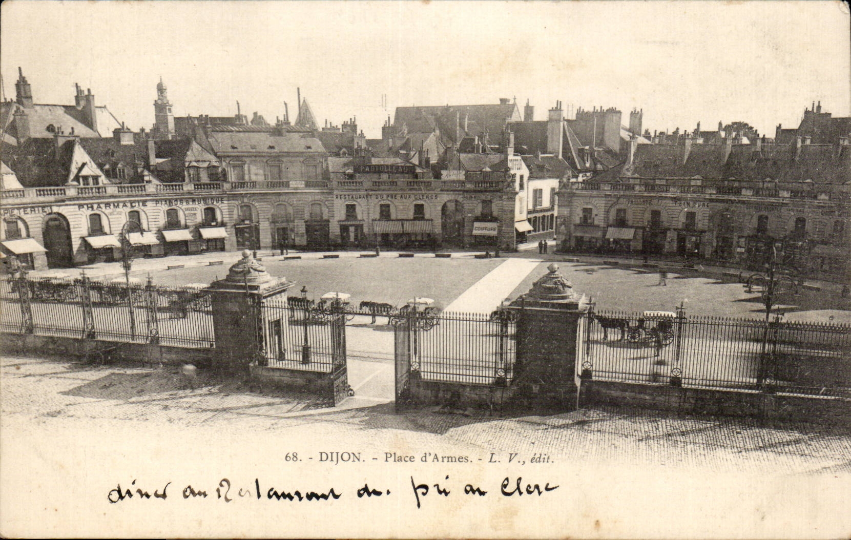 Dijon - Place of Weapons - CPA