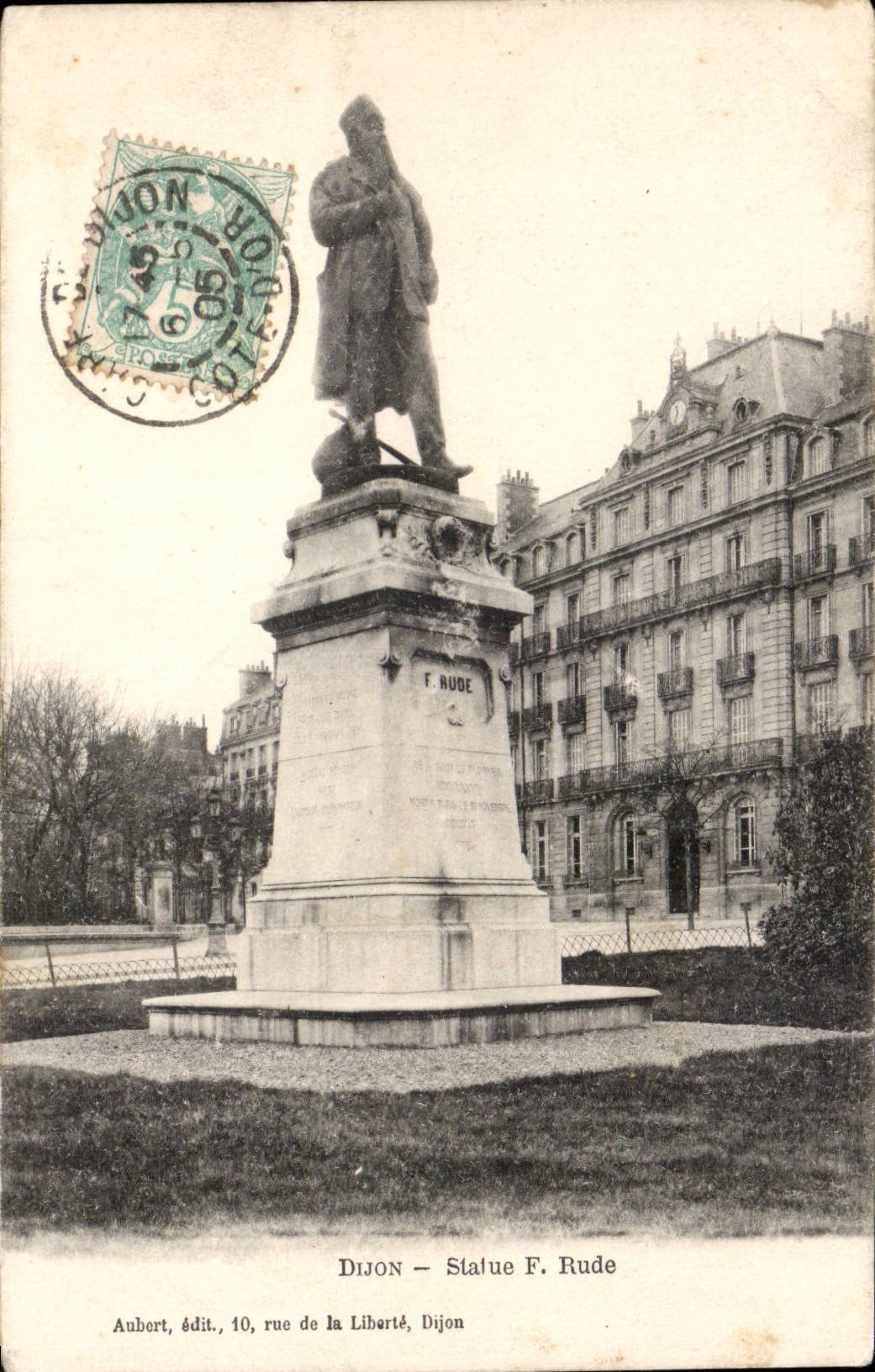 Dijon - Statue F Hard - CPA