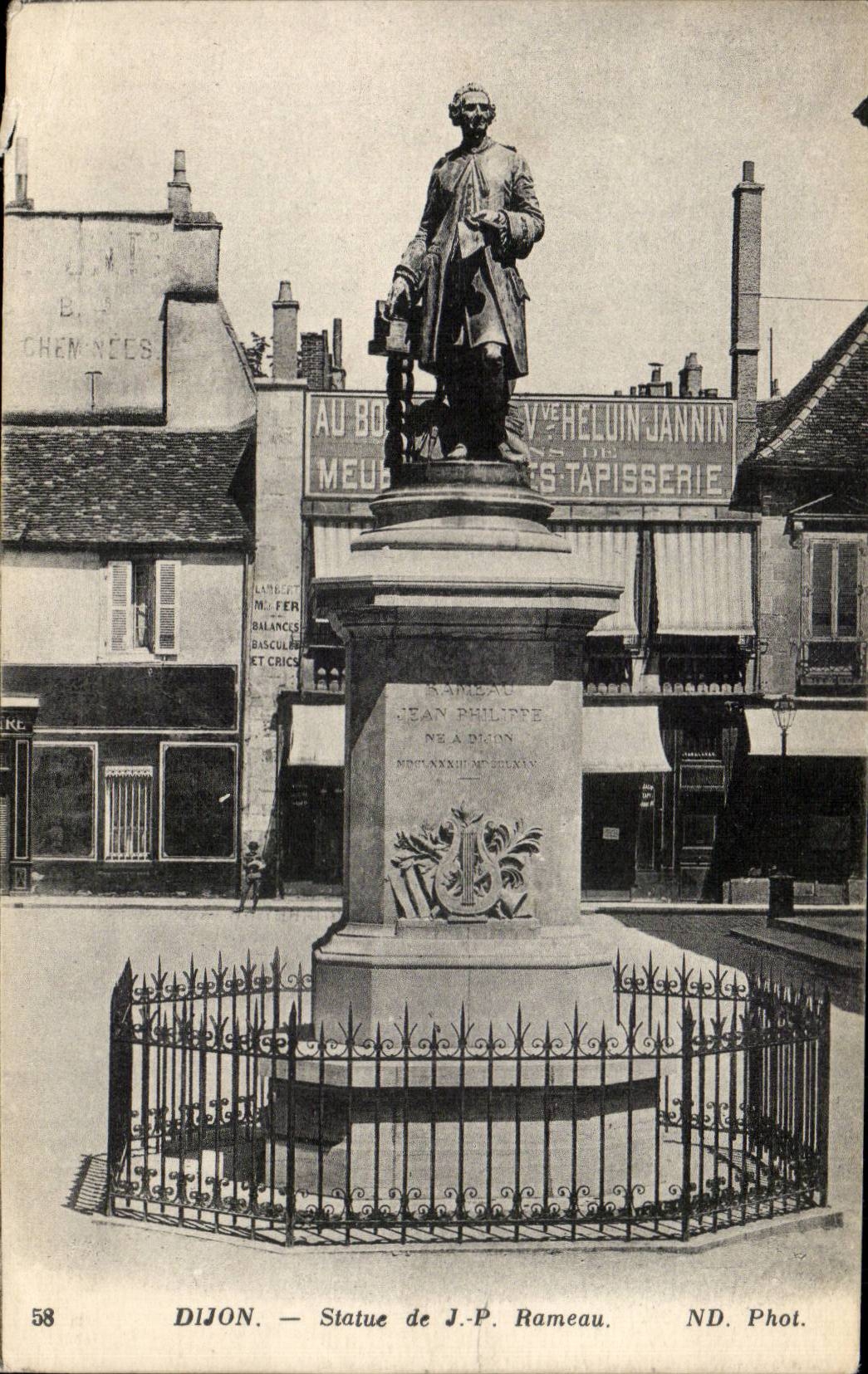 Dijon - Statue of J P Branch - CPA