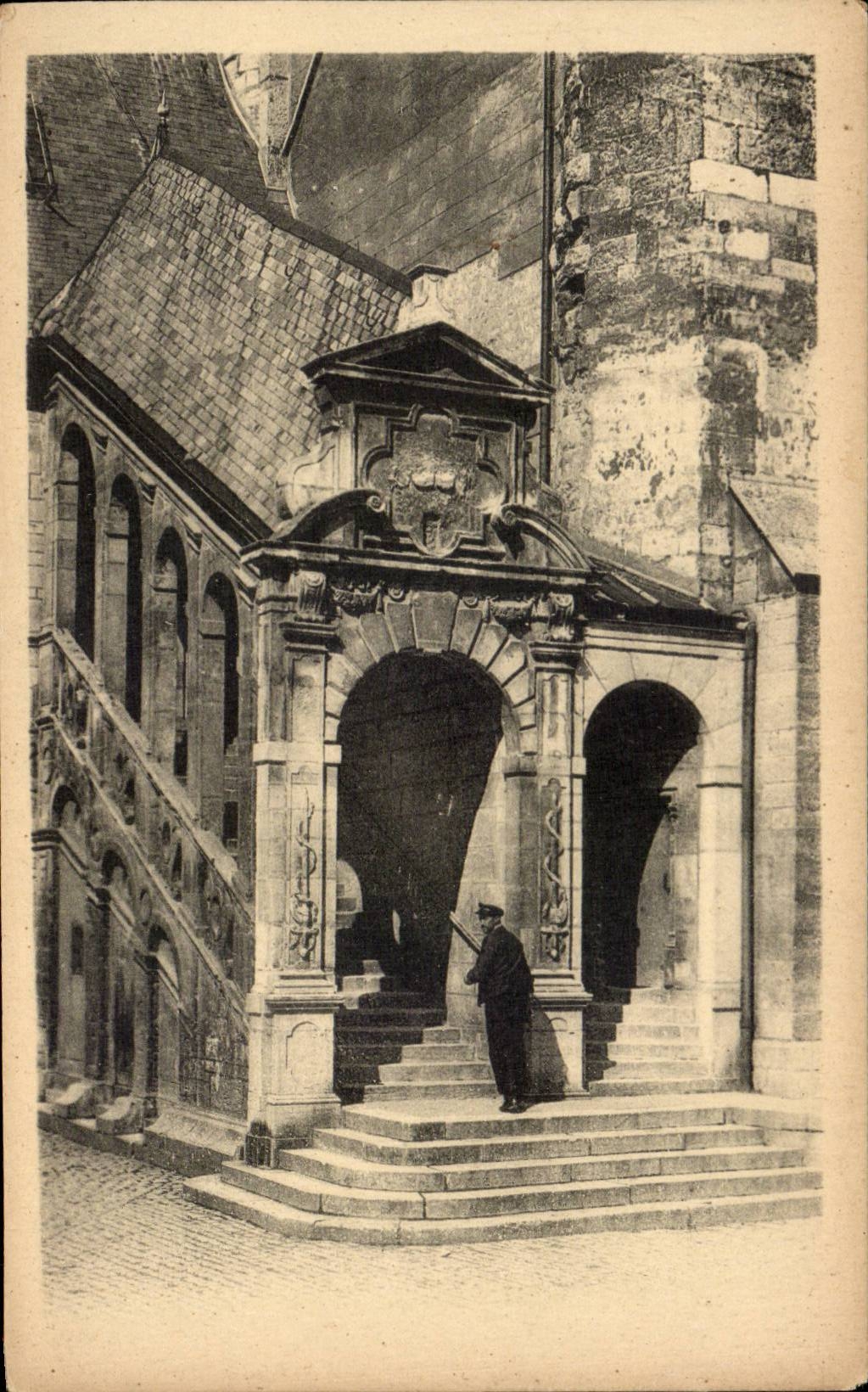 Dijon - Staircase of the Tower of Bar - CPA