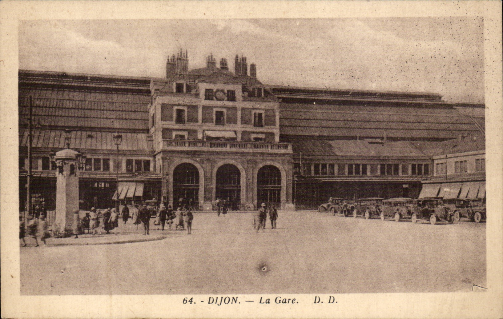 Dijon - Train station - CPA