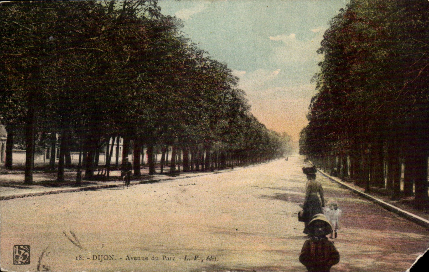 Dijon - Avenue of the Park - CPA