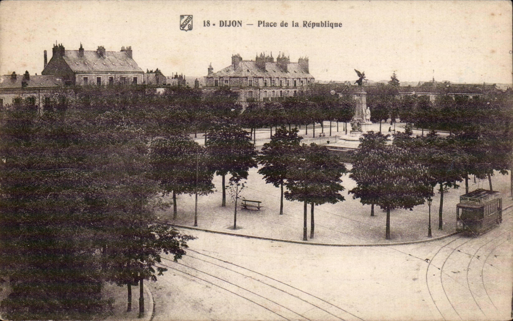 Dijon - Ort der Republik - CPA