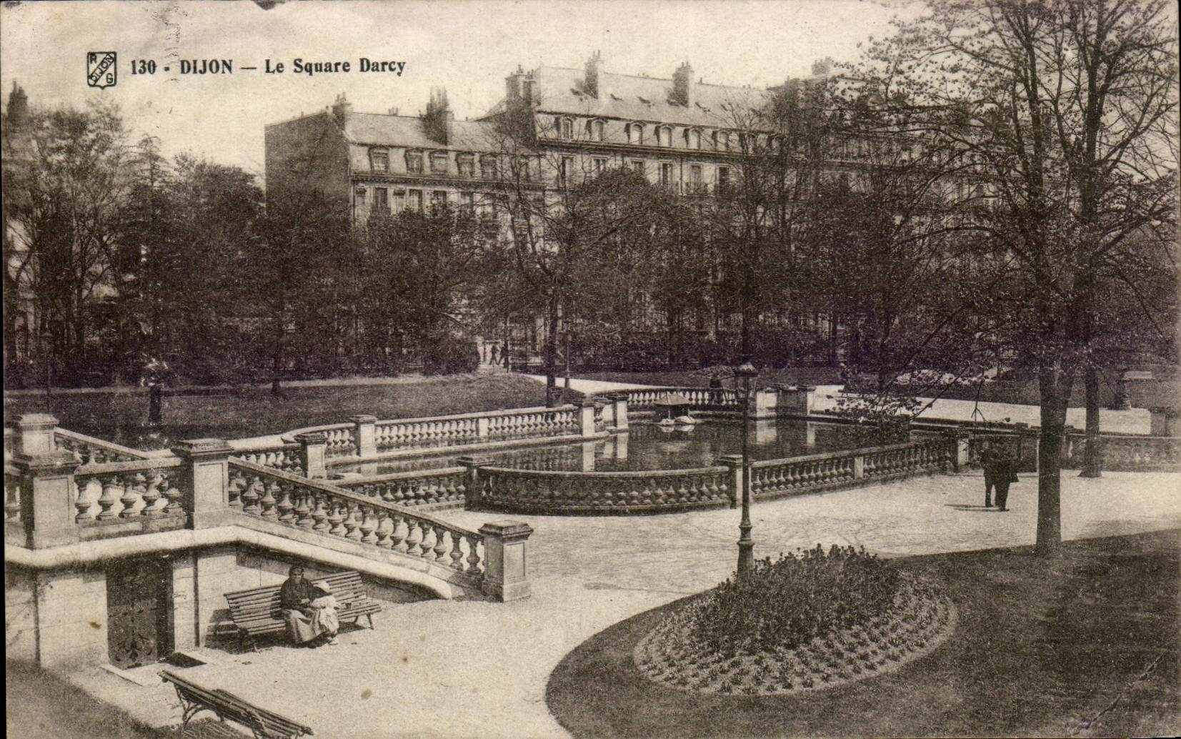 Dijon - der allgemeine Garten Darcy - CPA