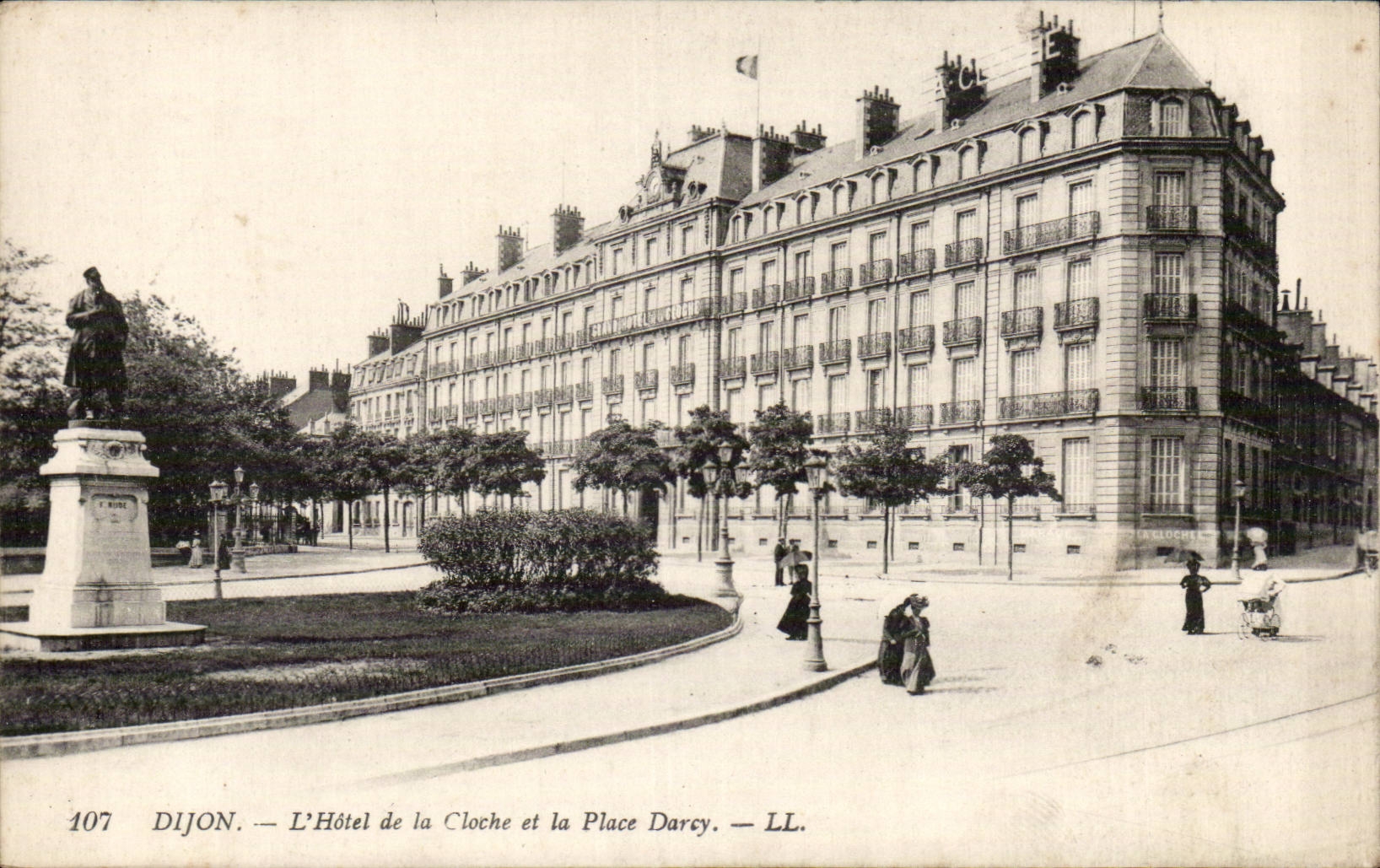 Dijon - das Hotel der Bell - der allgemeine Garten Darcy - CPA