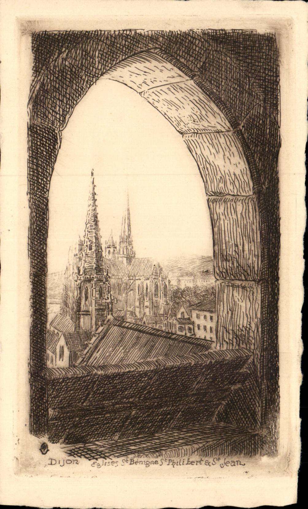 Dijon - gutartiges Church St - St Philibert - St Jean - Abbildung - CPA