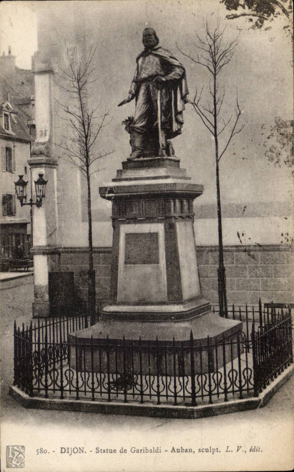 Dijon - Statue von Garibaldi - CPA