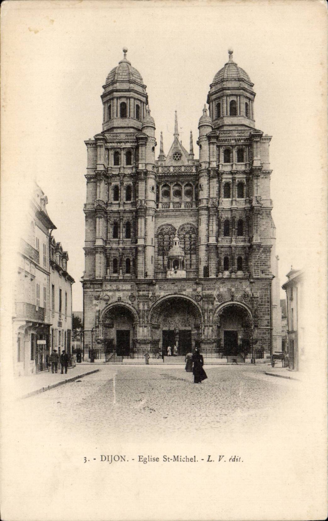 Dijon - Church St Michel - CPA