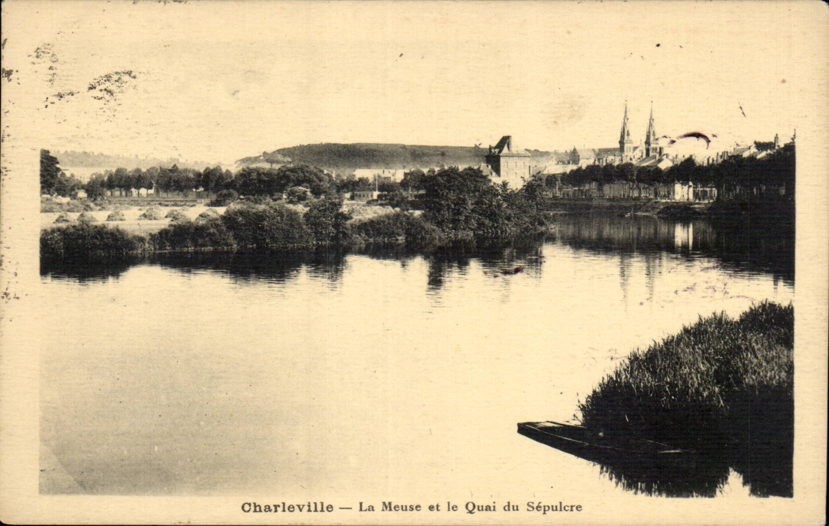 Wall - the Meuse and the Quay of the Sepulchre - CPA