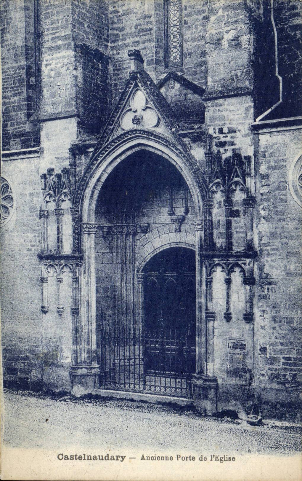 Castelnaudary - Gate of the Church - CPA