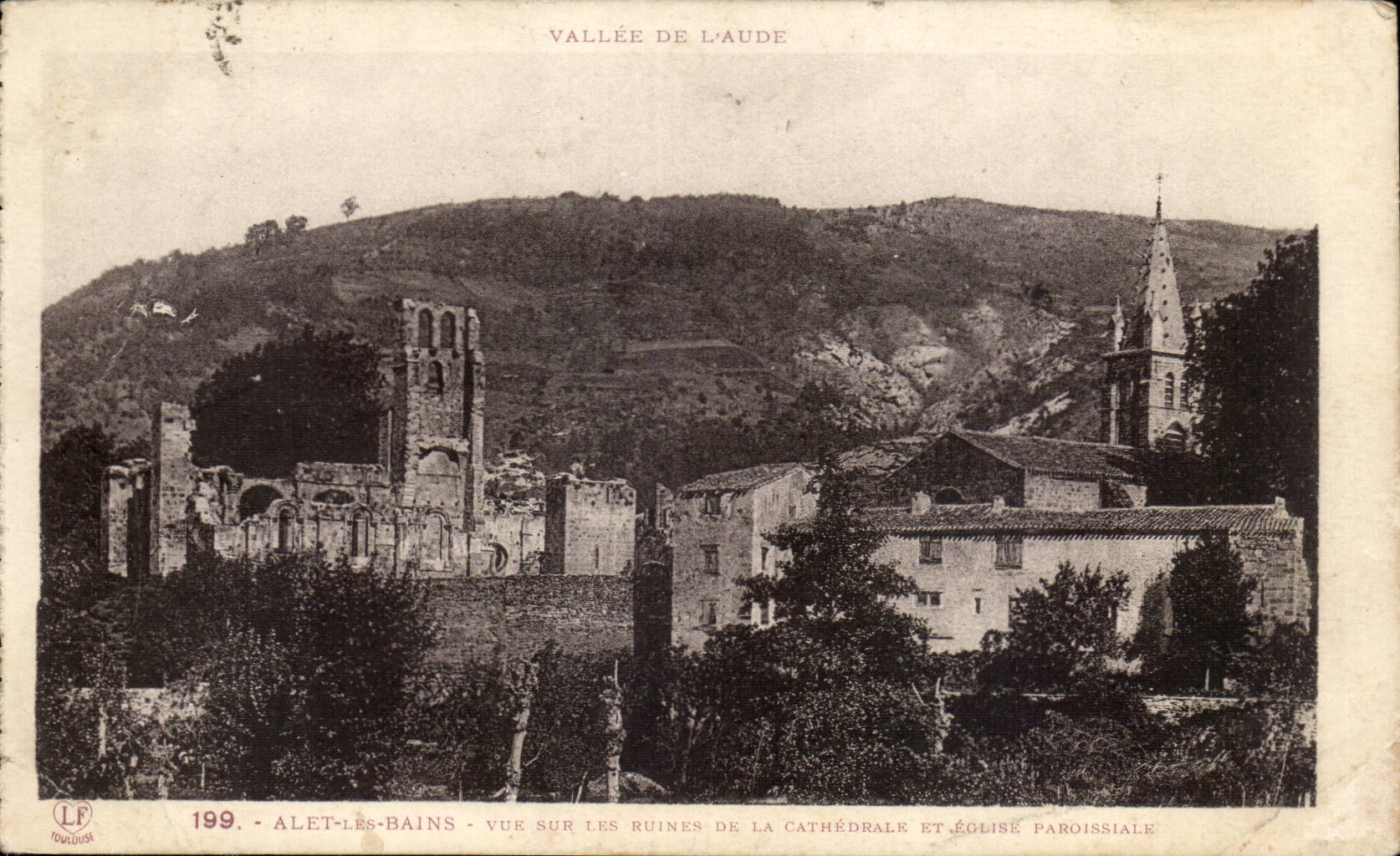 Alet les Bains - Sight on the Ruins of the Cathedral - CPA