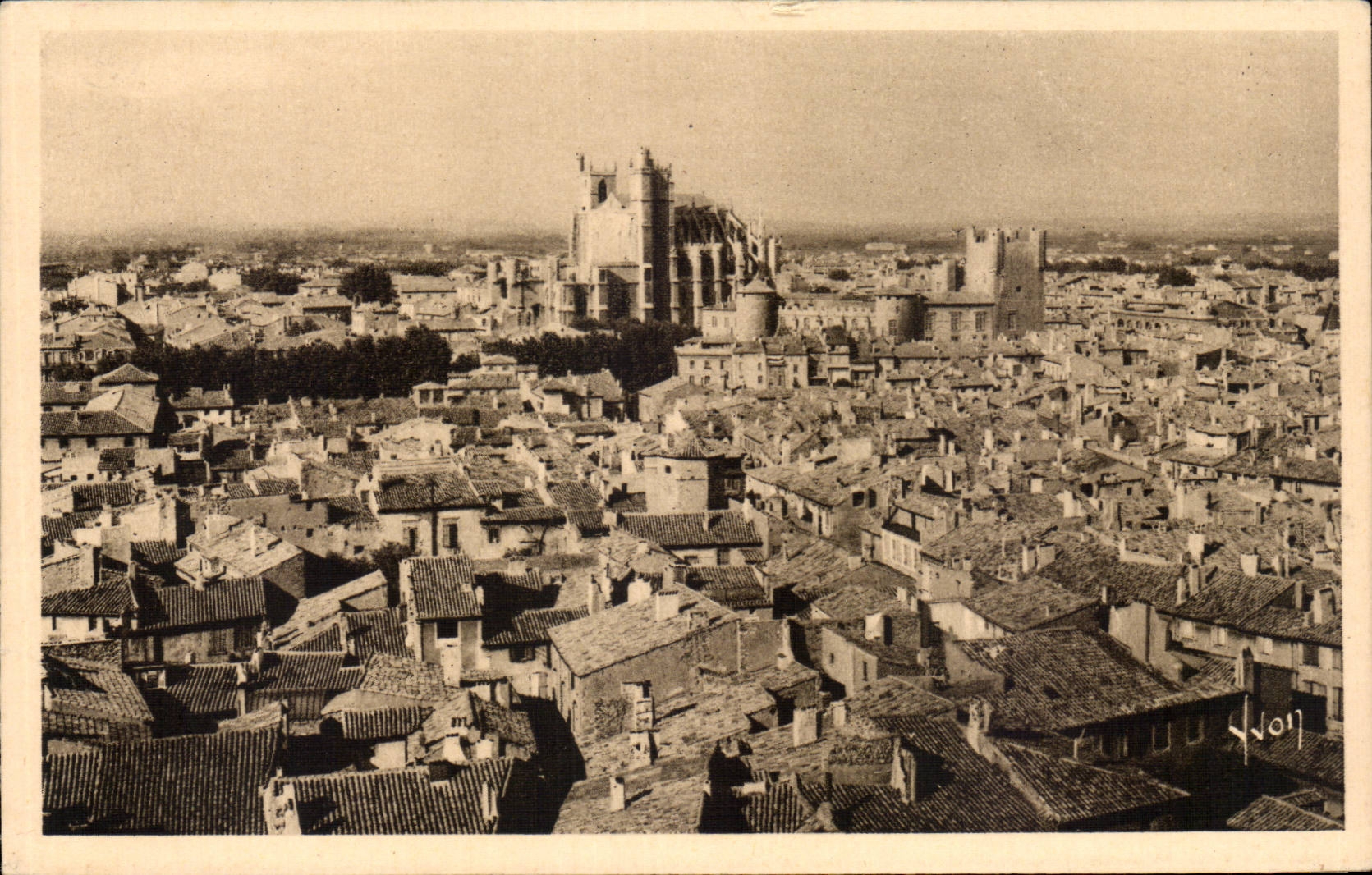 Narbonne - View - CPA