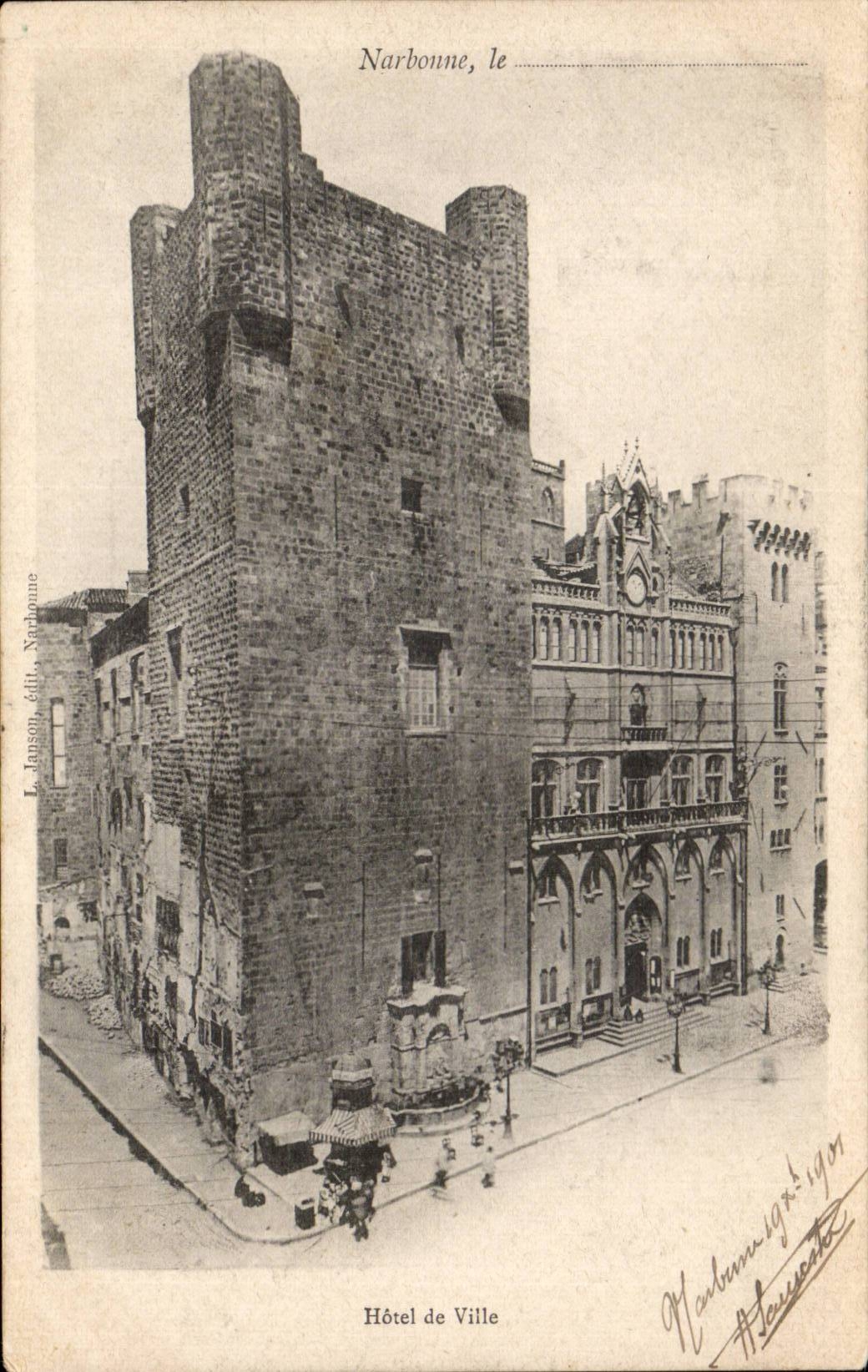 Narbonne - Town hall - CPA