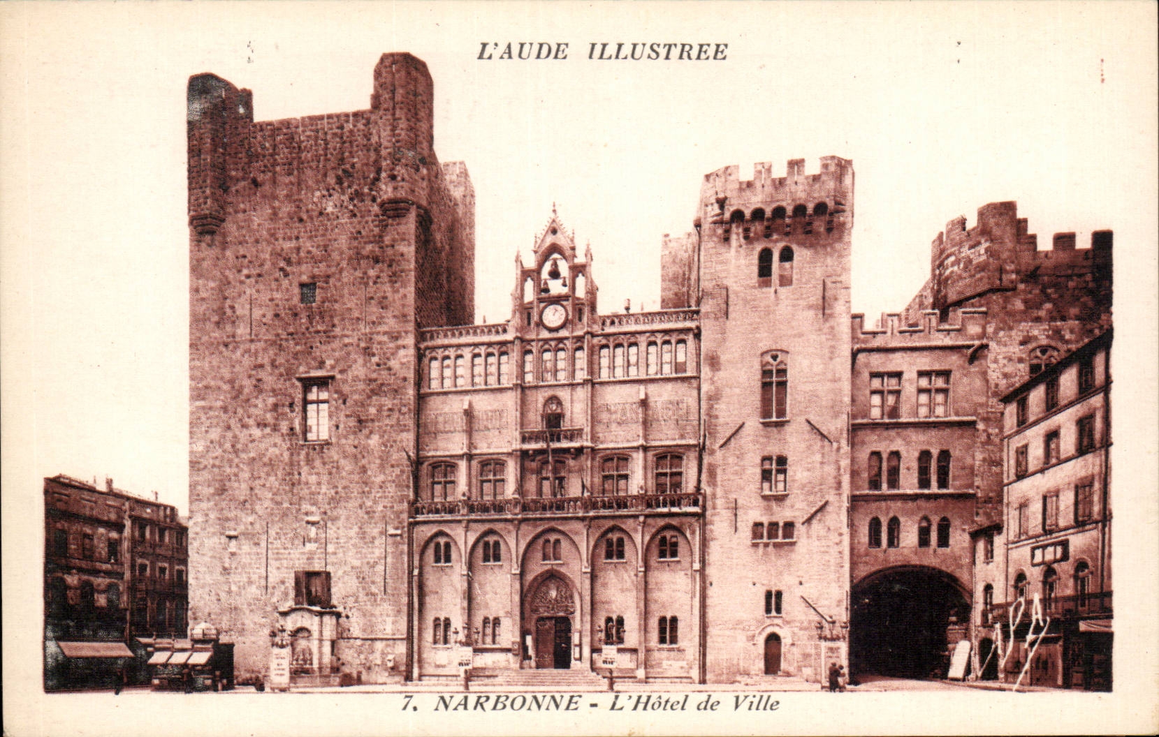 Narbonne - Town hall - CPA