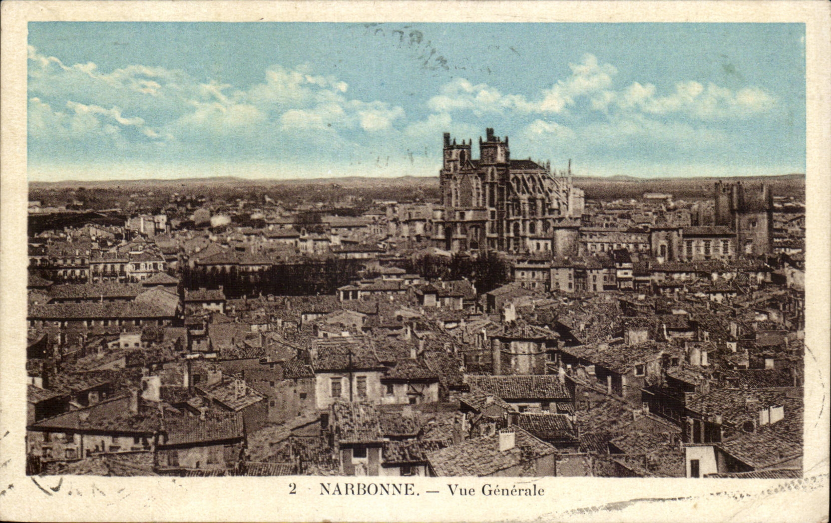 Narbonne - View - CPA